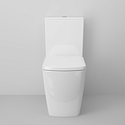 Ambassador Унитаз компакт Kingston безободковый белый с сиденьем микролифт – фотография-3